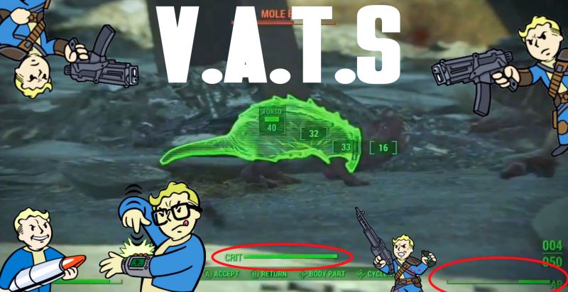 С функцией V.A.T.S. в мире Fallout 4 выживать легче да и эстетики больше.