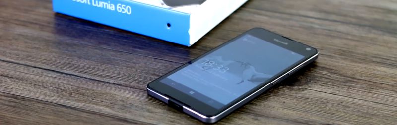 Деловой стиль Lumia 650 подчеркнут строгим дизайном