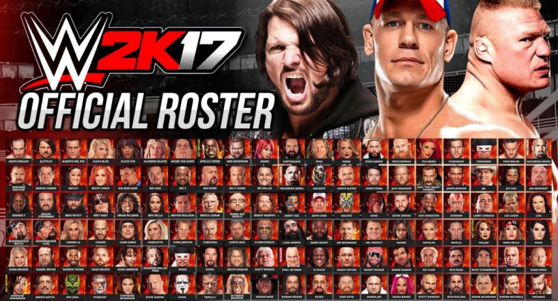 Набор бойцов WWE 2K17
