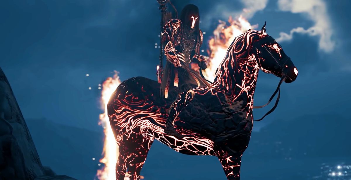 Транс наездник. Огненный конь ассасин Крид Одиссея.