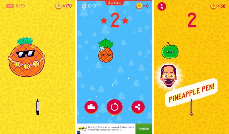 Скриншоты игры Pineapple Pen
